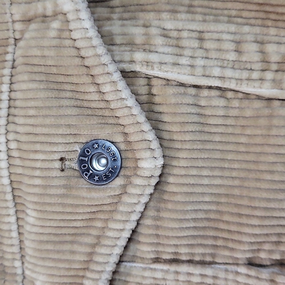 Polo by Ralph Lauren Tan Corduroy Jacket - Picture 5 of 16